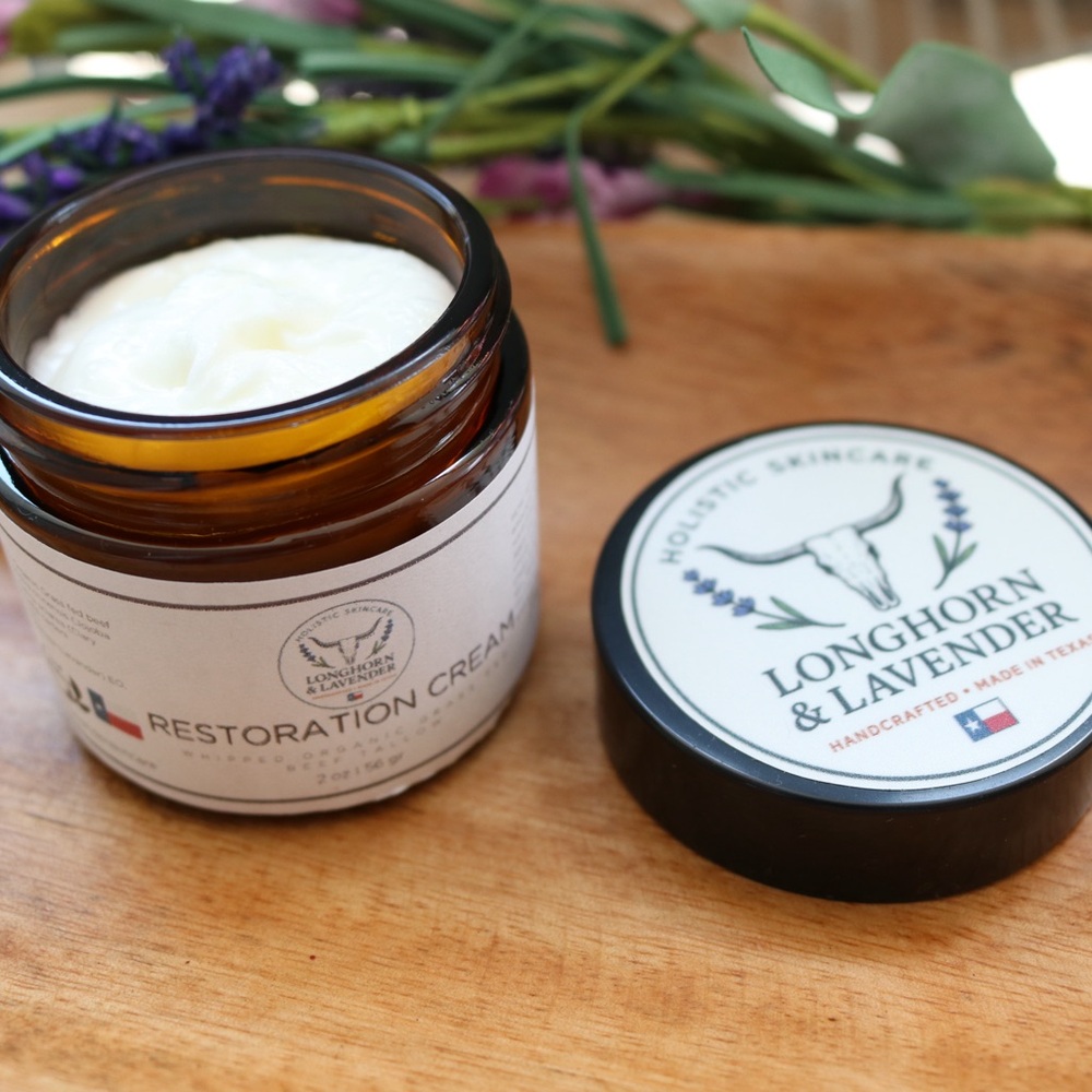 NWT Organic Whipped Grass Fed Beef Tallow Restauration Cream & Essential oils - Picture 4 of 4